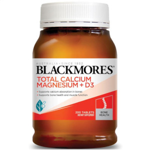 New Zealand Joint Care From Green Lipped Mussels: Blackmores Total Calcium & Magnesium + D3 200 Tablets