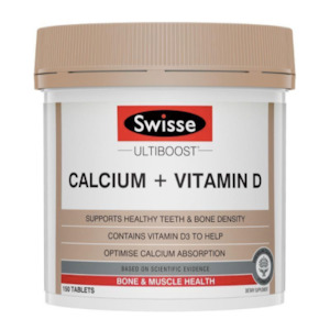 New Zealand Joint Care From Green Lipped Mussels: Swisse Ultiboost Calcium + Vitamin D 150 Tablets
