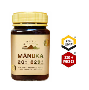 Manuka Honey From New Zealand: WHENUA HONEY MANUKA HONEY 20+ UMF™ 500G
