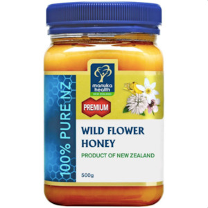 Manuka Honey From New Zealand: Manuka Health Wild Flower Honey 500g