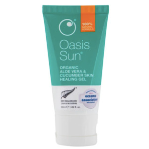 Moisturisers: Oasis Organic Aloe Vera & Cucumber Skin Healing Gel 50ml (1.69 fl oz)