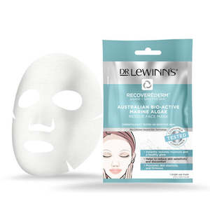 Dr Lewinn's Recoverederm Australian Bio-Active Marine Algae Rescue Face Mask 1pc