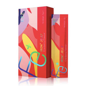 Womens Health: EZZ Iron Plus Jelly Cranberry Flavour 7x15G