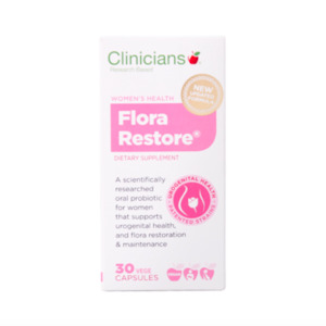 Clinicians Flora Restore 30 Capsules Women Health