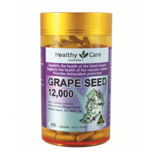Womens Health: Healthy Care Grape Seed Extract 12000 Gold Jar 300 Capsules
