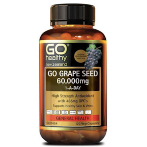 Womens Health: GO Healthy Grape Seed 60000mg 120 Vege Capsules