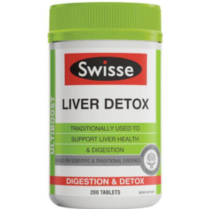 Detox Liver Health: Swisse Ultiboost Liver Detox 200 Tablets