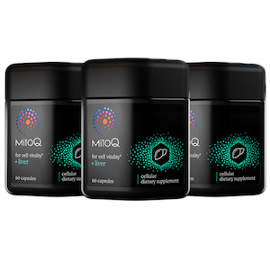 Detox Liver Health: 3 Pack MitoQ Liver Support 60 Capsules (180 Capsules in total)