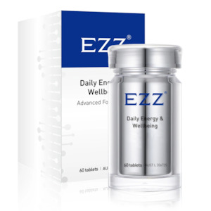 EZZ Daily Energy & Wellbeing Advanced Formulation 60 tablets (NMN NAD+ New Version)