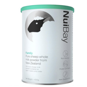 Immune Support: New Zealand Nuibay Pure Sheep Whole Milk Powder 400g