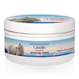 Body Cream Oil: Alpine Silk Organic Lanolin Everyday Moisture Creme Enriched with New Zealand Certified Organic Lanolin  Vitamin E