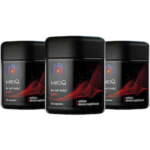 Mitoq 1: 3 Packs MitoQ 5mg Cellular Energy 60 Capsules (180 Caps in total)