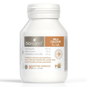Bio Island Milk Calcium Kids 90 Capsules