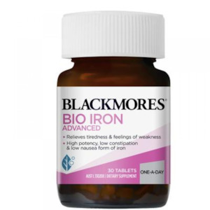 Blackmores Bio Iron Advanced 30 Tablets