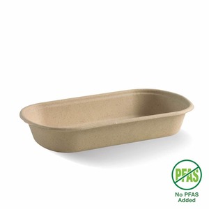 Products: Sugarcane Trays – 750ml Bagasse Tray BioPak Australia