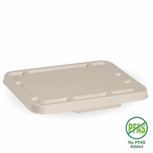 2 & 3 Compartment Natural Takeaway Lid – Sugarcane Container BioPak Australia