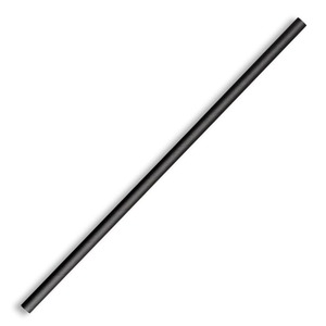 Paper Straws - 6mm Regular Black BioStraw BioPak Singapore