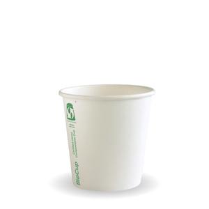 Paper Coffee Cups - 4oz White BioCup South Australia Compliant BioPak Australia