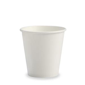 Products: Paper Coffee Cups - 6oz White BioCup BioPak Australia