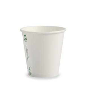 Paper Coffee Cups - 6oz White BioCup South Australia Compliant BioPak Australia