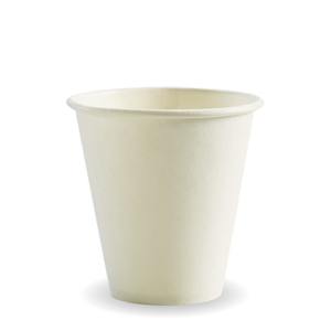 Products: Paper Coffee Cups - 8oz (90mm) White BioCup BioPak Australia