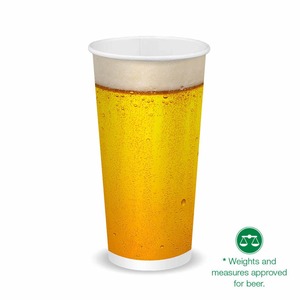 Products: 20oz Paper Beer Cup - Disposable Beer Paper Cups BioPak Australia