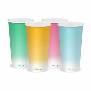 Disposable Cold Paper Cup - 20oz Coloured Cold Paper BioCup BioPak Australia