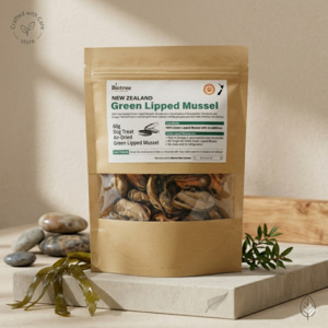 Biotree New Zealand Air-Dried Green Lipped Mussel Dog Treats (60g)