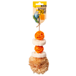 Avi One Pom Pom & Rattan Ball Loofa 29cm – The Parrot Place