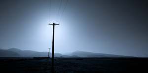 Landscape: Full Moon at Birdlings Flat