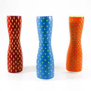 Ceramics: Hand Painted Ceramic Tulip Vase