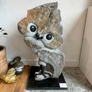 Archive Sold Sculpture: Dombo Zizi -Stone Owl