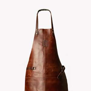 Kitchen: Cowhide Leather apron with plain front.