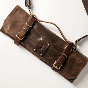 Kitchen: Leather Knife Roll