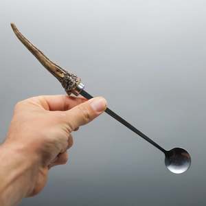 Kitchen: Deer Horn Cocktail Spoon
