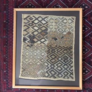 Decorative Objects: Framed Kuba Cloth
