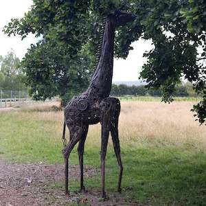 Metal Sculpture 1: Life Size Steam Punk Giraffe