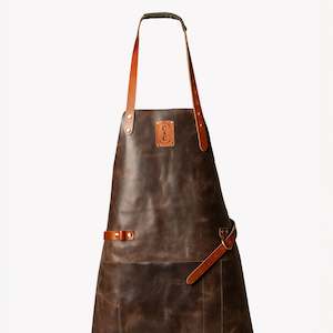 Cowhide Leather Apron with front pocket
