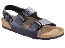 Mens: Milano smooth leather black mens