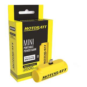 Motobatt: Motobatt Lithium Mini Portable Power Bank 3000mAh
