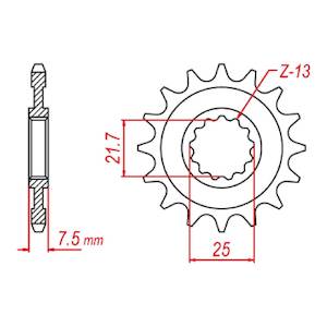 Mtx Parts: MTX 1536 Steel Front Sprocket #520