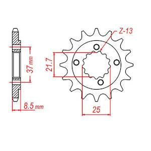 Mtx Parts: MTX 1309 Steel Front Sprocket #520
