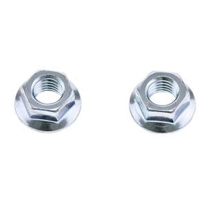 Bolt Motorcycle Hardware: Bolt M8x1.25mm Hex Flange Nuts (Packet of 10)