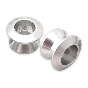Bolt Motorcycle Hardware: Bolt Swingarm Spools - Silver Universal