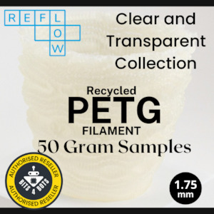 Sample - Reflow Recycled PETG - Clear and Natural Collection