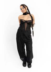 Home Page: Wide leg silk pants