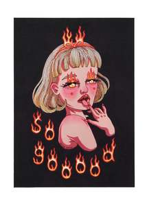 Art Objects 1: Summer Girl original art print