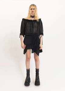 Depth Of Scye: Cropped Peasant Blouse