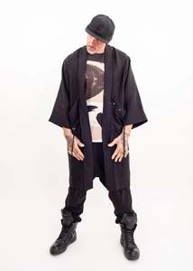 Selvedge Longline Jacket- linen