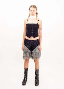 Depth Of Scye: Organza Trim Ruffle Choker